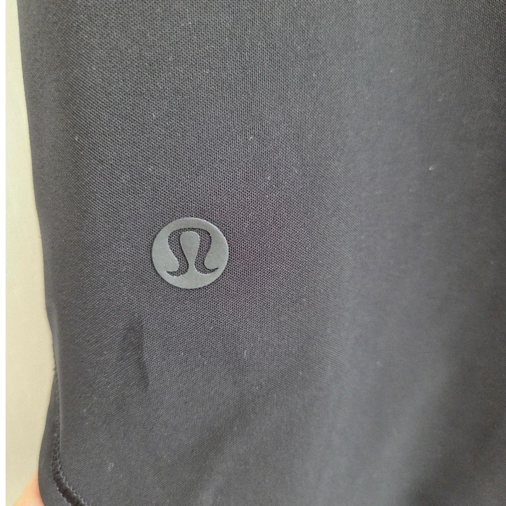 Lululemon On The Fly Skirt Black Elastic Waist Drawstring Athleisure Size 8 - Picture 6 of 7